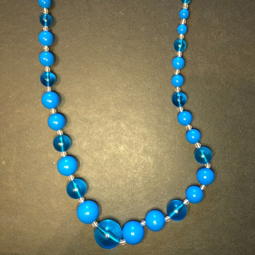 Blue bubble necklace! Excellent condition! - Picture 5 of 5